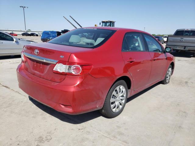 2T1BU4EE0CC861052 - 2012 TOYOTA COROLLA BASE RED photo 4