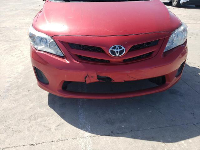 2T1BU4EE0CC861052 - 2012 TOYOTA COROLLA BASE RED photo 9