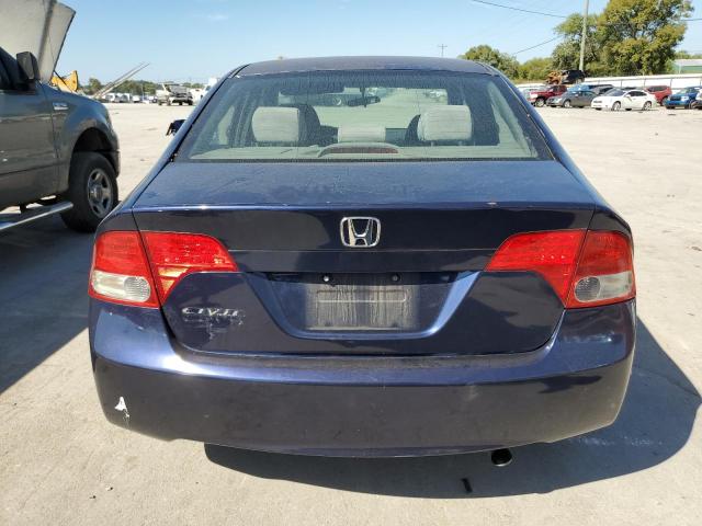 1HGFA16878L117693 - 2008 HONDA CIVIC EX BLUE photo 6