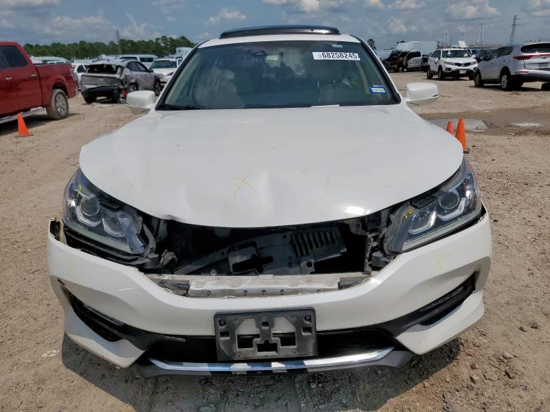 1HGCR3F04GA031852 - 2016 HONDA ACCORD EXL WHITE photo 5