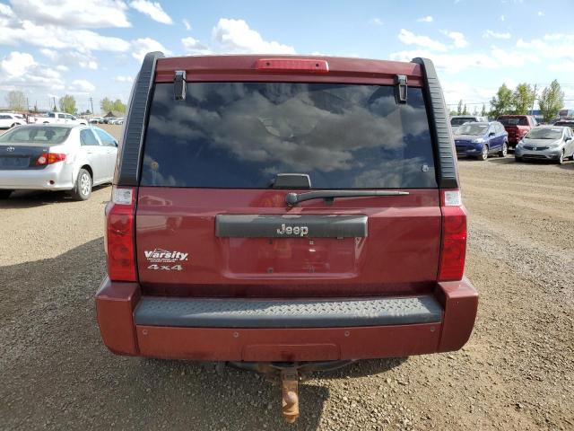 1J8HG48K58C154752 - 2008 JEEP COMMANDER SPORT წითელი ფოტო 6