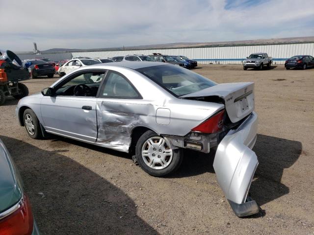 1HGEM212X1L022210 - 2001 HONDA CIVIC DX SILVER photo 2