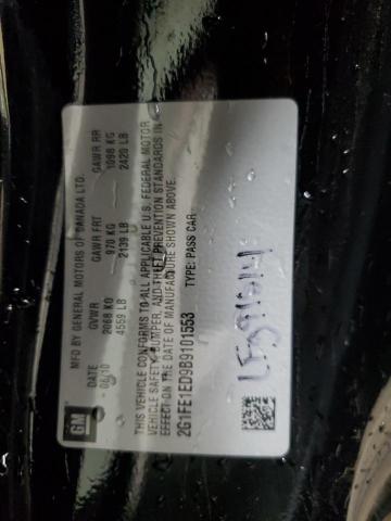 2G1FE1ED9B9101553 - 2011 CHEVROLET CAMARO LS BLACK photo 12