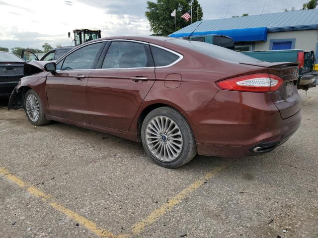 3FA6P0K94GR192993 - 2016 FORD FUSION TITANIUM BURGUNDY photo 2