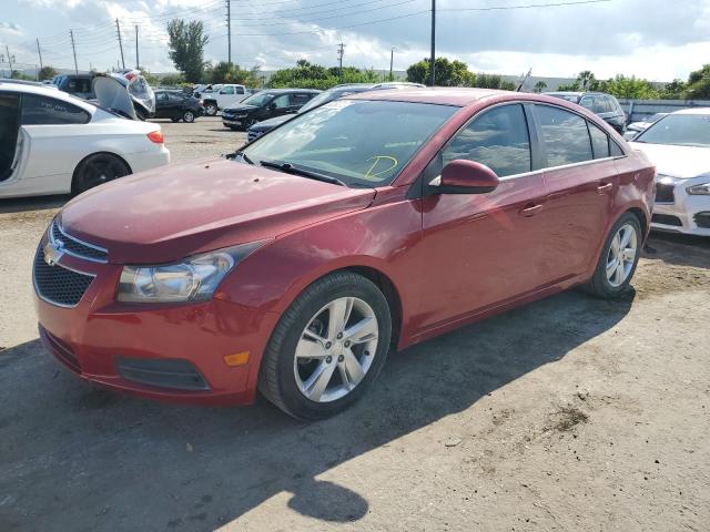 1G1P75SZ5E7100928 - 2014 CHEVROLET CRUZE RED photo 1