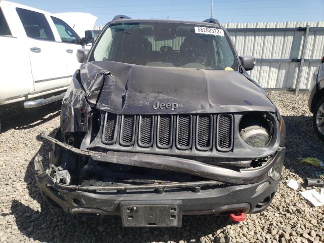 ZACCJBCTXGPD89861 - 2016 JEEP RENEGADE TRAILHAWK GRAY photo 5