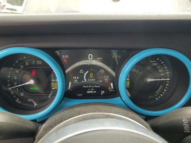 1C4JJXP64NW274472 - 2022 JEEP WRANGLER U SAHARA 4XE GRAY photo 9