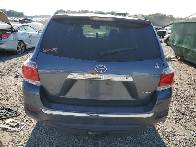 5TDBK3EH6BS052929 - 2011 TOYOTA HIGHLANDER BASE BLUE photo 6