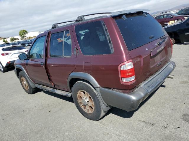 JN8DR07X21W506104 - 2001 NISSAN PATHFINDER LE BURGUNDY photo 2