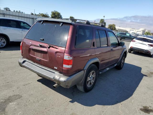 JN8DR07X21W506104 - 2001 NISSAN PATHFINDER LE BURGUNDY photo 3