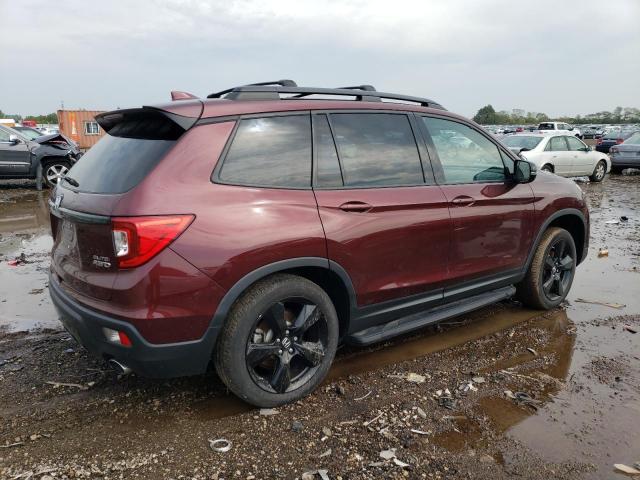 5FNYF8H05KB001900 - 2019 HONDA PASSPORT ELITE MAROON photo 3