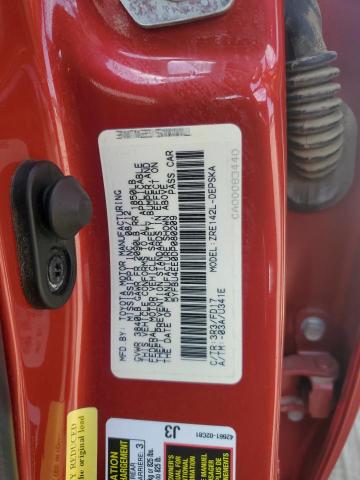 5YFBU4EE0DP080209 - 2013 TOYOTA COROLLA BASE 红色 照片 12