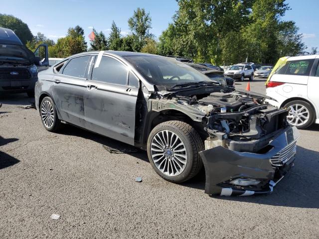 3FA6P0RU2HR343924 - 2017 FORD FUSION TITANIUM HEV GRAY photo 4