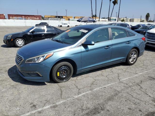 5NPE24AF4FH050549 - 2015 HYUNDAI SONATA SE BLUE photo 1