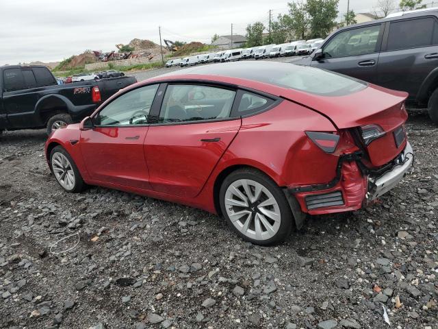5YJ3E1EB1MF058267 - 2021 TESLA MODEL 3 Червоний фото 2