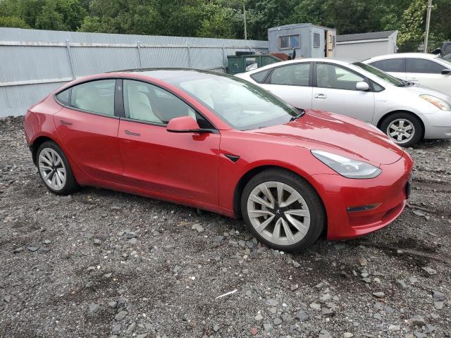 5YJ3E1EB1MF058267 - 2021 TESLA MODEL 3 Червоний фото 4