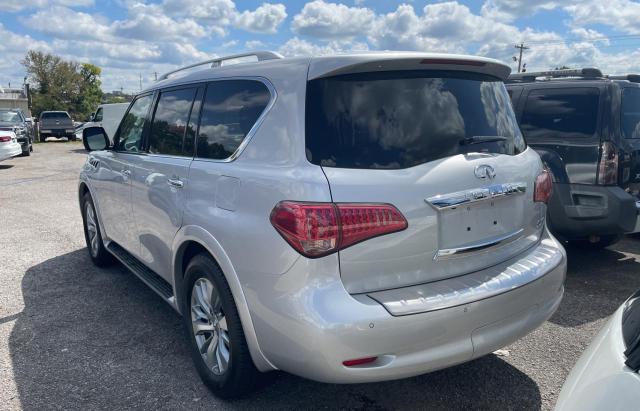 JN8AZ2NE6F9083128 - 2015 INFINITI QX80 SILVER photo 3