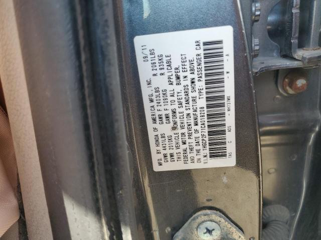 1HGCP2F71CA018208 - 2012 HONDA ACCORD EX 灰色 照片 12