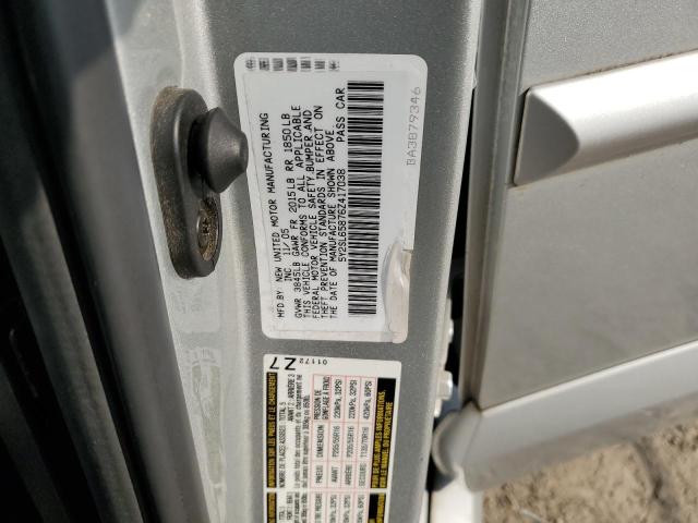 5Y2SL65876Z417038 - 2006 PONTIAC VIBE SILVER photo 12