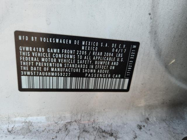 3VW5T7AU6HM059227 - 2017 VOLKSWAGEN GTI S WHITE photo 12