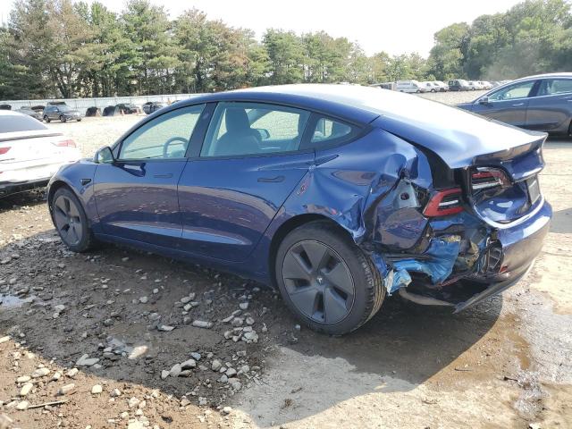 5YJ3E1EA9MF088978 - 2021 TESLA MODEL 3 Blau Foto 2