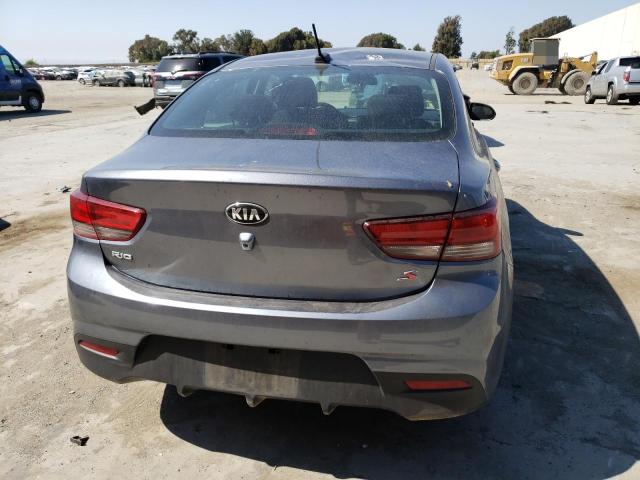 3KPA24AB3KE167260 - 2019 KIA RIO S GRAY photo 6