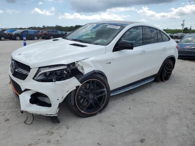 4JGED6EB6KA147200 - 2019 MERCEDES-BENZ GLE COUPE 43 AMG WHITE photo 1