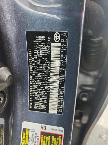 5YFBURHE6JP820950 - 2018 TOYOTA COROLLA L GRAY photo 13