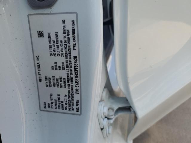 5YJ3E1ECXPF557520 - 2023 TESLA MODEL 3 WHITE photo 12