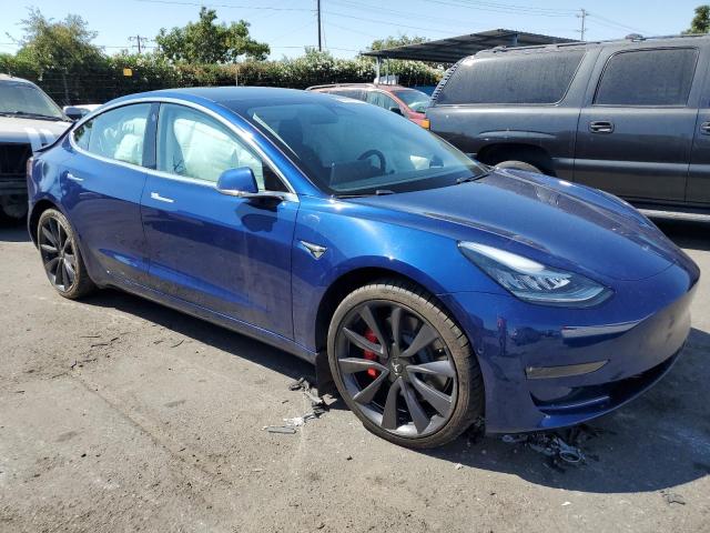 5YJ3E1ECXLF719432 - 2020 TESLA 3 BLUE photo 4