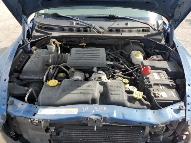 1D7HG48N03S210327 - 2003 DODGE DAKOTA QUAD SLT BLUE photo 11