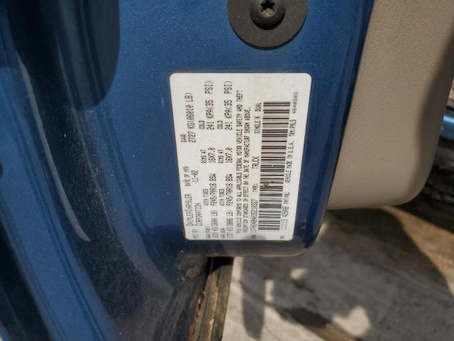 1D7HG48N03S210327 - 2003 DODGE DAKOTA QUAD SLT BLUE photo 12