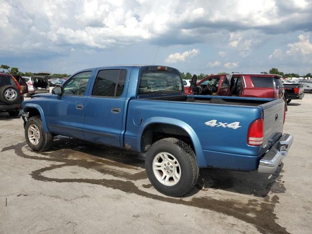1D7HG48N03S210327 - 2003 DODGE DAKOTA QUAD SLT BLUE photo 2