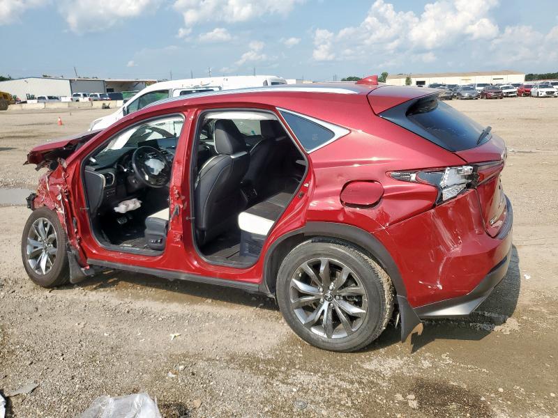 JTJSARBZ1M2203346 - 2021 LEXUS NX 300 BASE წითელი ფოტო 2