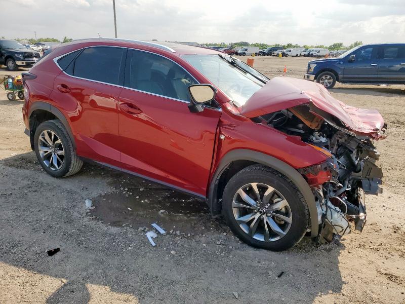 JTJSARBZ1M2203346 - 2021 LEXUS NX 300 BASE წითელი ფოტო 4