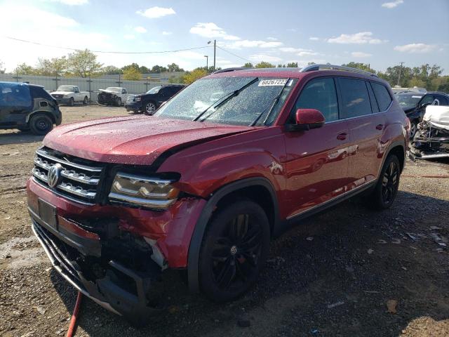 1V2MR2CA7KC535558 - 2019 VOLKSWAGEN ATLAS SEL RED photo 1