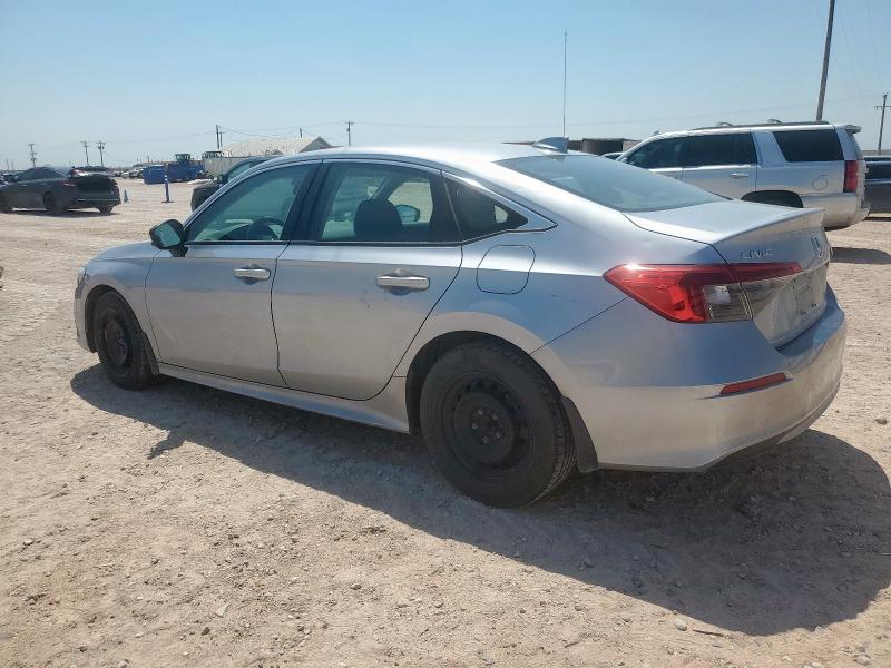 2HGFE2F28NH563222 - 2022 HONDA CIVIC LX SILVER photo 2