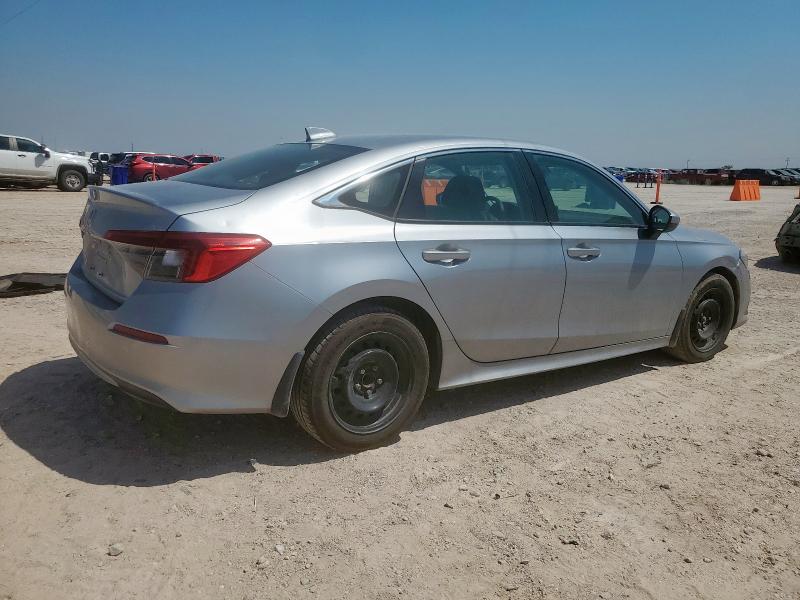 2HGFE2F28NH563222 - 2022 HONDA CIVIC LX SILVER photo 3