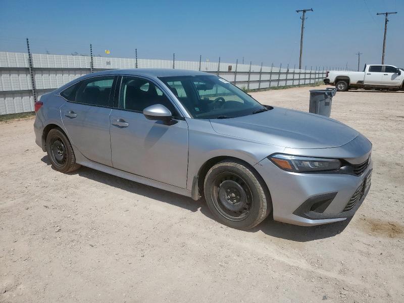 2HGFE2F28NH563222 - 2022 HONDA CIVIC LX SILVER photo 4