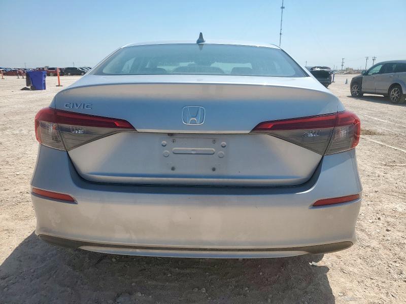 2HGFE2F28NH563222 - 2022 HONDA CIVIC LX SILVER photo 6
