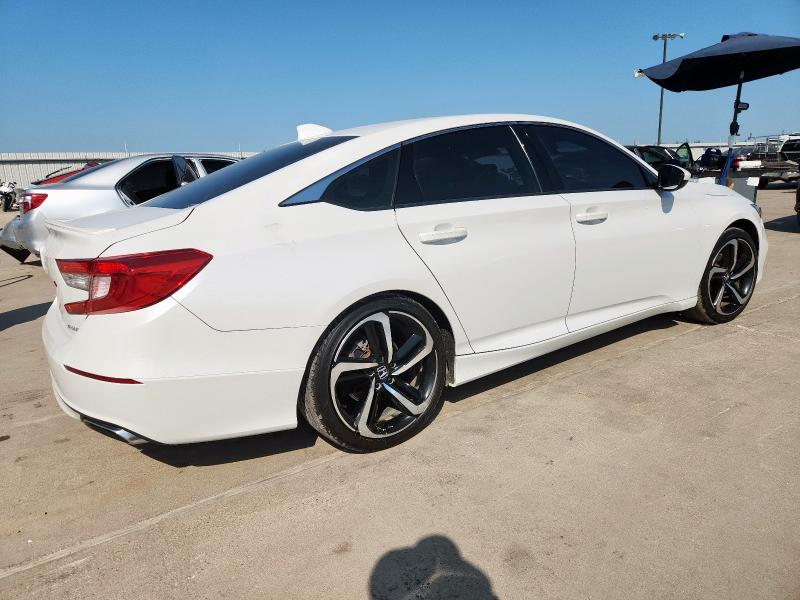 1HGCV1F34JA260694 - 2018 HONDA ACCORD SPORT WHITE photo 3