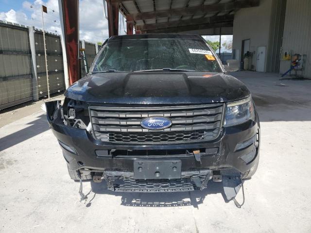 1FM5K8AR7JGA84382 - 2018 FORD EXPLORER POLICE INTERCEPTOR BLACK photo 5