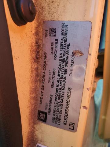 KL8CD6SA2HC760525 - 2017 CHEVROLET SPARK 1LT YELLOW photo 12