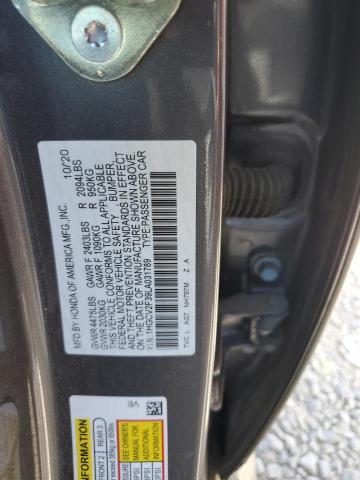 1HGCV2F39LA031789 - 2020 HONDA ACCORD SPORT CHARCOAL photo 12
