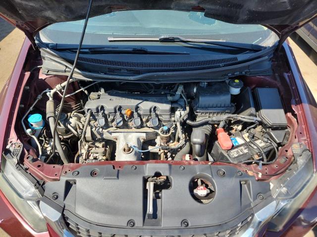 19XFB2F53FE097486 - 2015 HONDA CIVIC LX მუქწითელი ფოტო 11