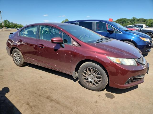 19XFB2F53FE097486 - 2015 HONDA CIVIC LX მუქწითელი ფოტო 4