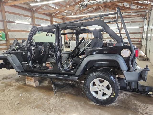 1C4BJWDGXEL288499 - 2014 JEEP WRANGLER U SPORT BLACK photo 2