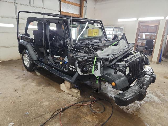 1C4BJWDGXEL288499 - 2014 JEEP WRANGLER U SPORT BLACK photo 4