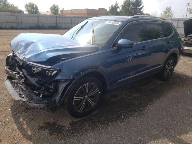 3VV4B7AX4JM069256 - 2018 VOLKSWAGEN TIGUAN SEL PREMIUM BLUE photo 1