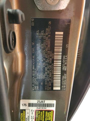 5TFCY5F1XAX010529 - 2010 TOYOTA TUNDRA DOUBLE CAB SR5 TAN photo 12